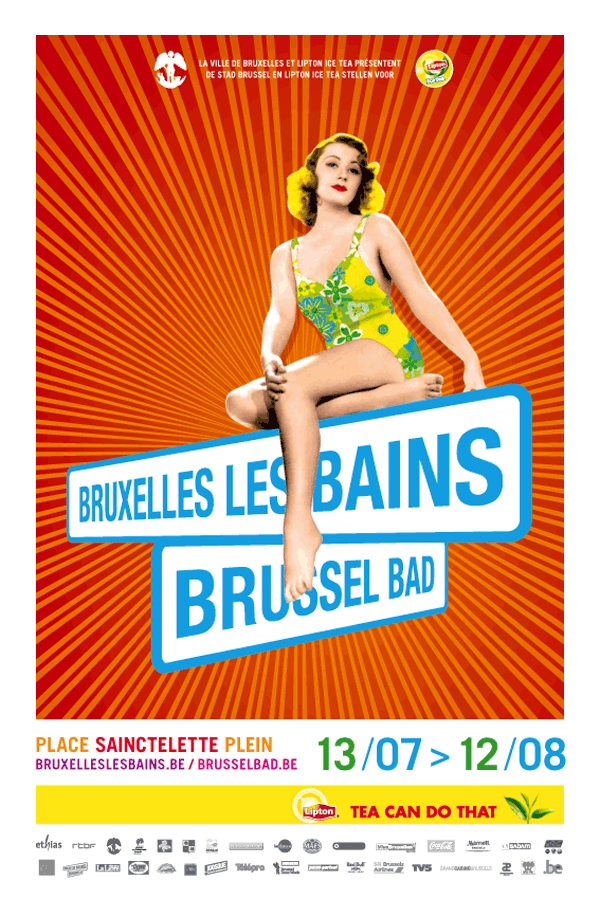 Bruxelles les bains<em>– affiche</em>