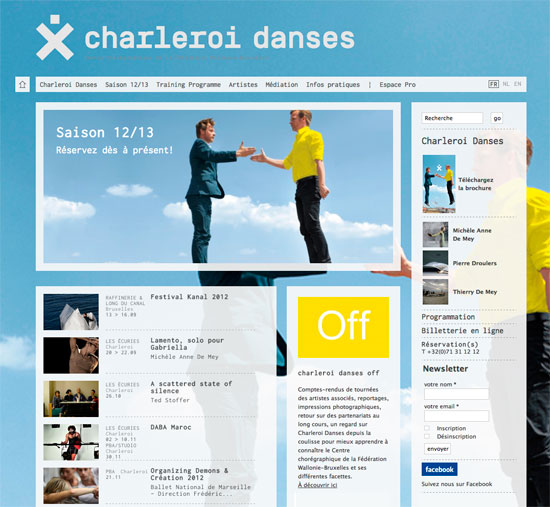 Charleroi Danses<em> – Website</em>
